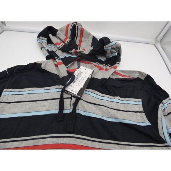 $44.50 Micros Men’s Variagated Striped Long Sleeve Hooded Tee,S - Picture 6 of 8
